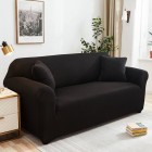 2 Seater Cover Couch Cover 145-185cm Black