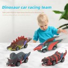 6 Pack Pull Back Dinosaur Toys Race Car Set