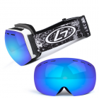 Anti-fog UV Ski Snowboard Goggles Windproof Glasses - Blue