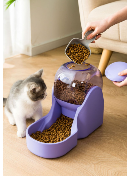 Smart Gravity Pet Food Feeding Purple