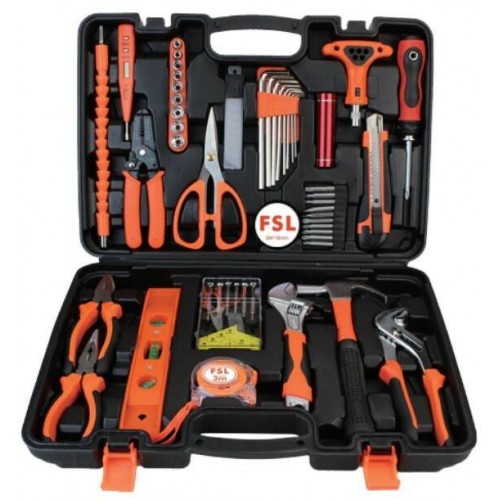 51 Pcs Household Multi-Function Hand Tool Box Complete Set