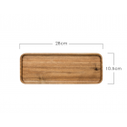 Yael Solid Wood Wooden Rectangle Plate Medium
