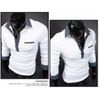 2018 hot sale english style turn-down collar men's Tshirt