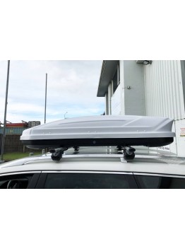 2 Side Open 550L Car Roof Luggage Box - White
