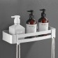 Aluminium Shower Rack with Hook drilling / no drilling - Silver